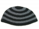 Frik Kippah with Black and Gray Stripes